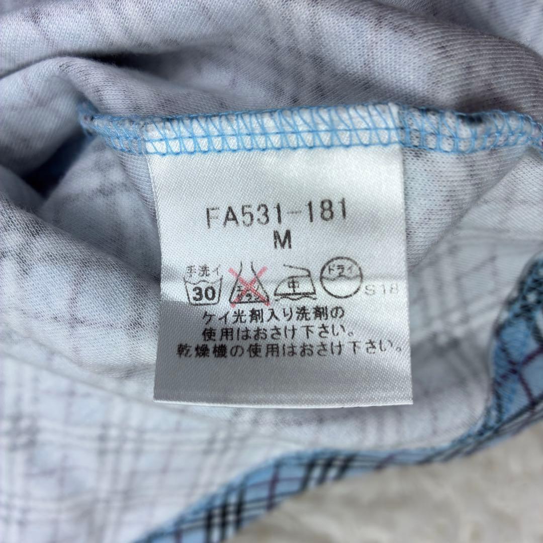 美品　バーバリーブルーレーベル　ノバチェック　フレンチスリーブ　カットソー　M