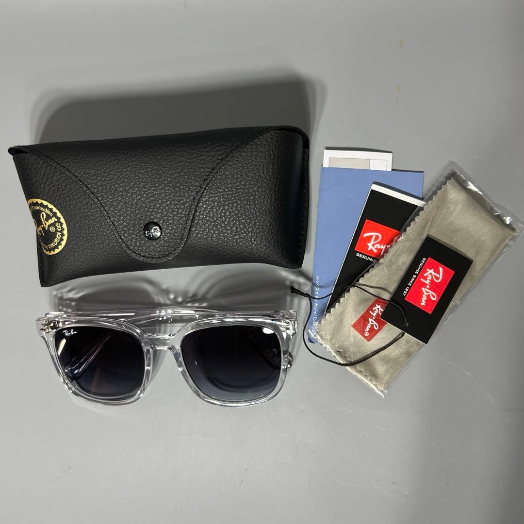 Ray-Ban　レイバン　RB4401D　クリア　ケース、クロス付き