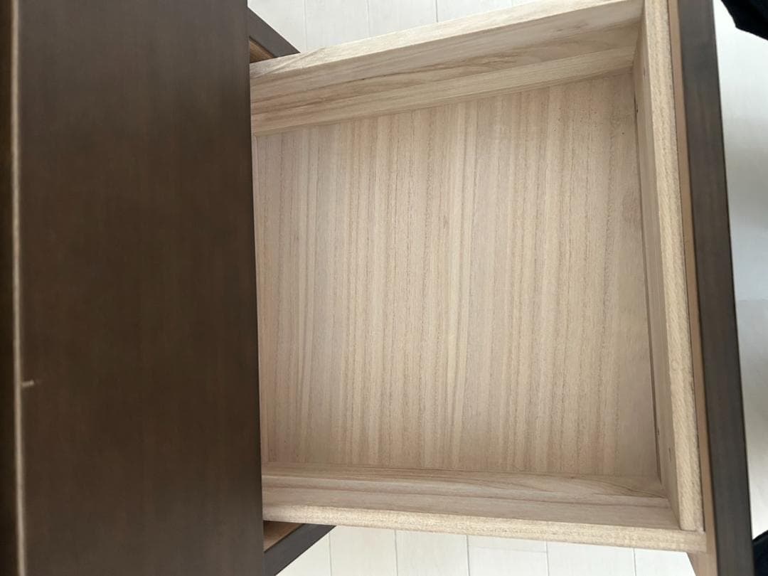 無印良品 MUJI-タンス タモ材　収納家具-幅400×奥行400×高さ830