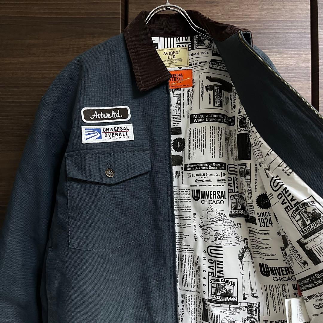 AVIREX × UNIVERSAL OVERALL WORK JACKET M