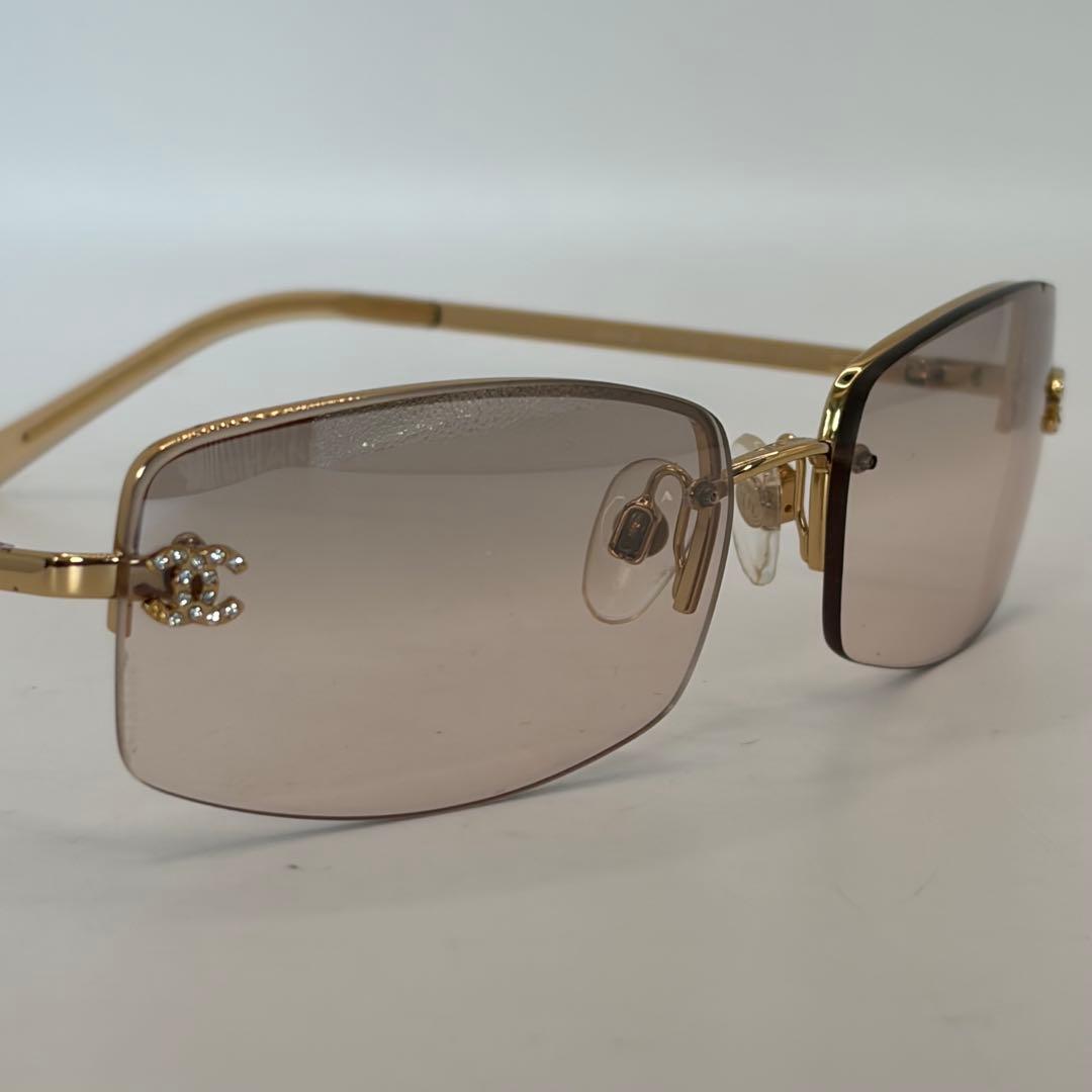 CHANEL★ハーフリムサングラス・メガネ4093-B C.125/8Z