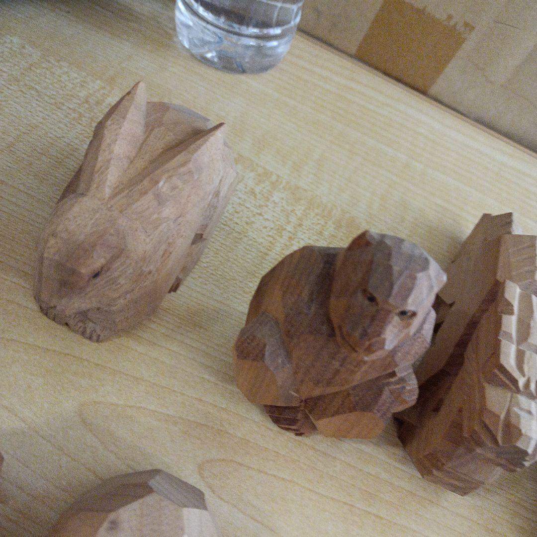 一刀彫　縁起物　干支　置物【バラ売り✖】