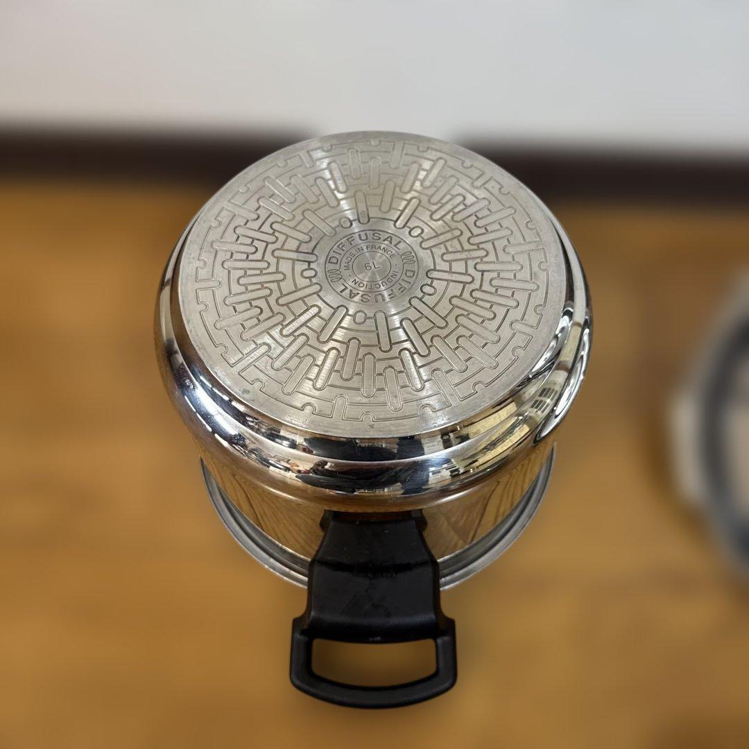 T-fal ティファール　圧力鍋　6.0L 蒸し器付き