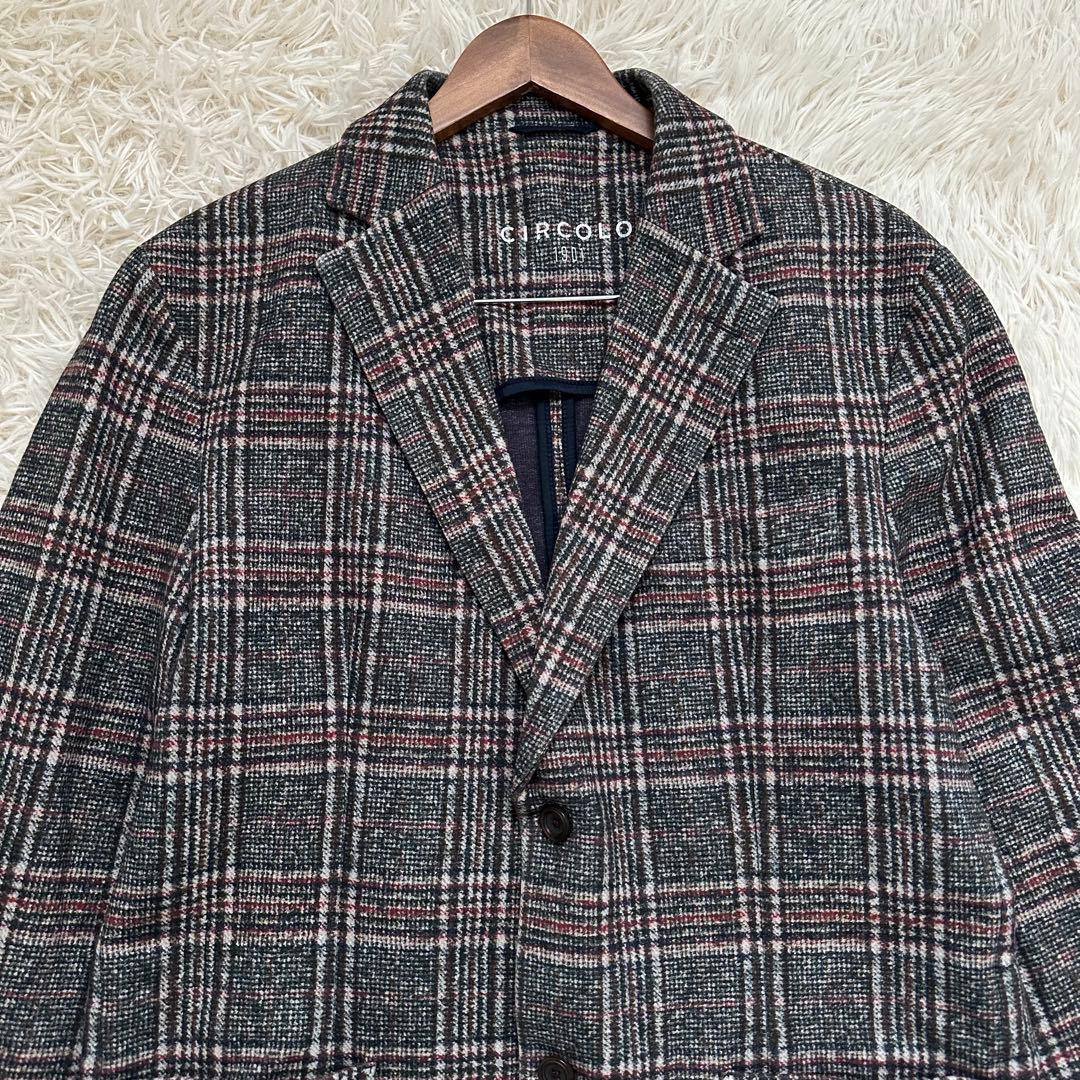 極美品 XXL チルコロ1901 テーラードジャケット ストレッチ生地 洗える