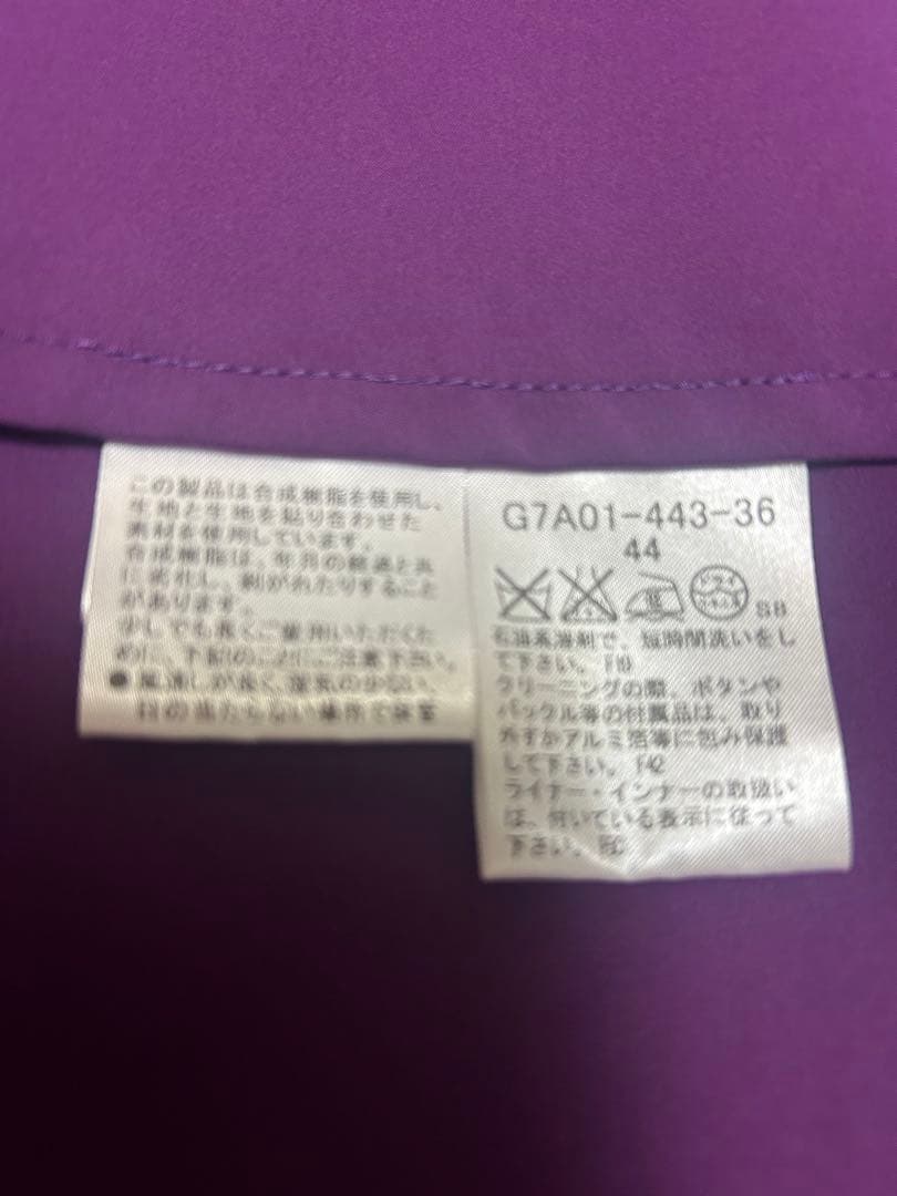 マッキントッシュロンドン　パープル トレンチコート サイズ44