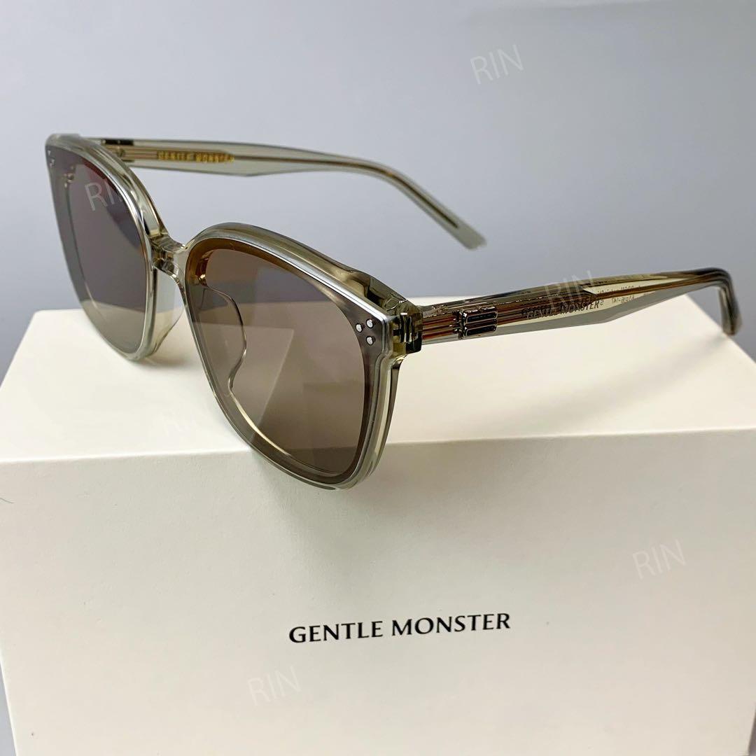 GENTLE MONSTER サングラス クリア/ブラウン BY