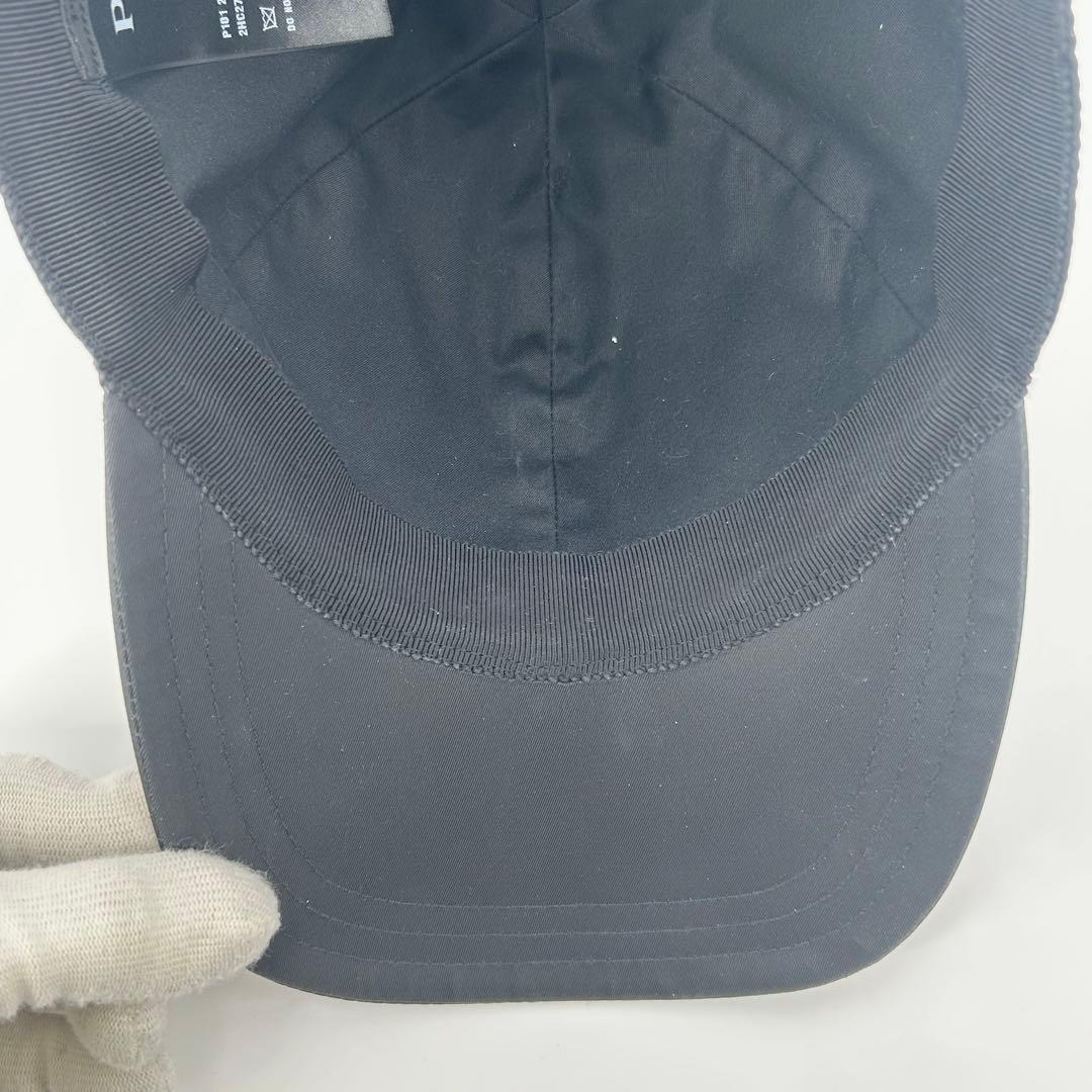 極美品✨プラダ キャップ 三角ロゴ トライアングル ブラック XL 希少サイズ