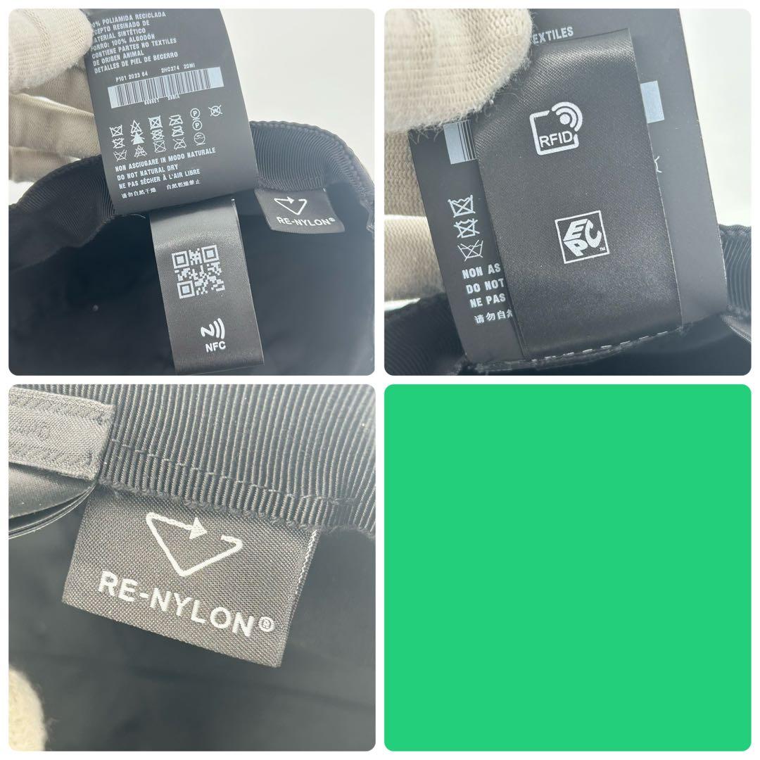 極美品✨プラダ キャップ 三角ロゴ トライアングル ブラック XL 希少サイズ