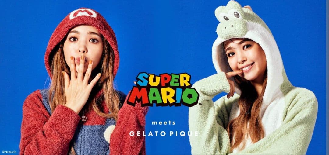 新品　ジェラートピケ　SUPER MARIO　コラボ　ヨッシー　なりきりパーカー