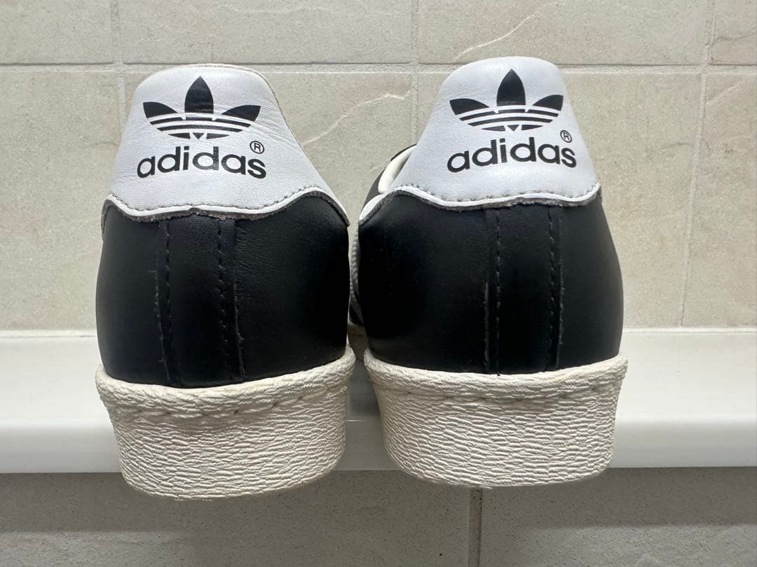 2014 adidas スーパースター 80s 黒白 US8 新品 G61069