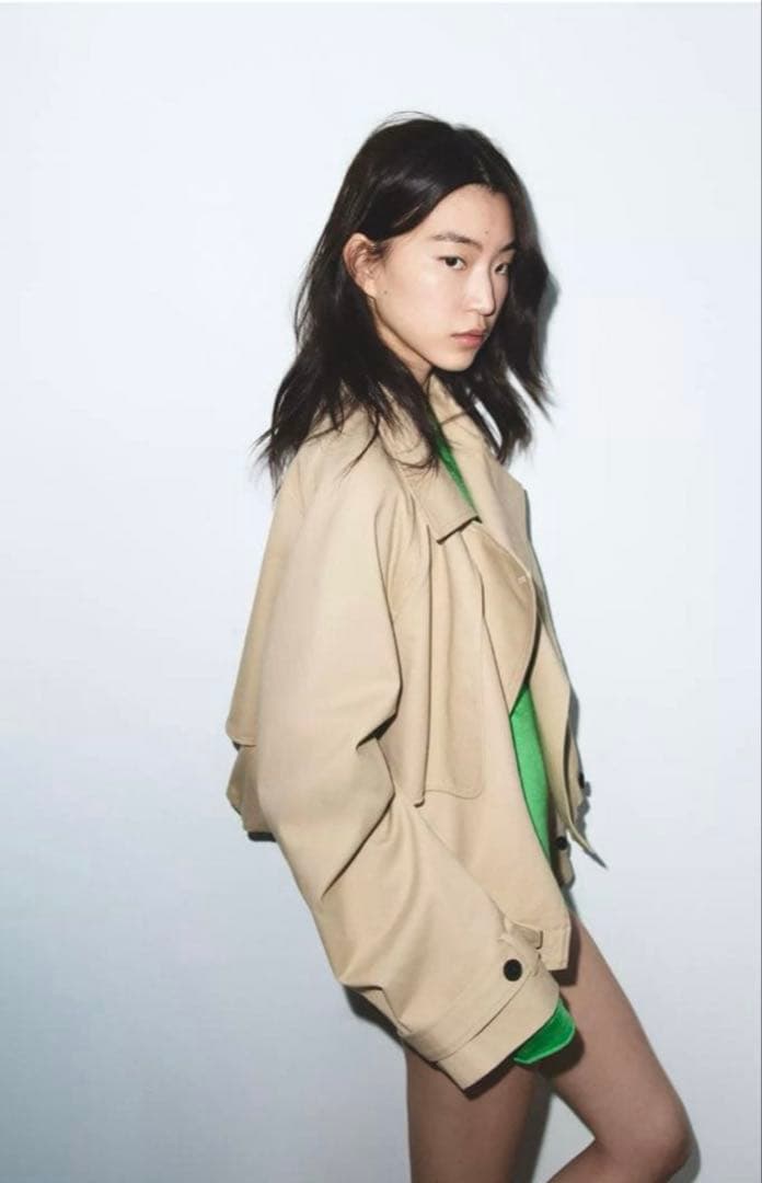 ZARA ショートバルーントレンチコート Lサイズ　新品