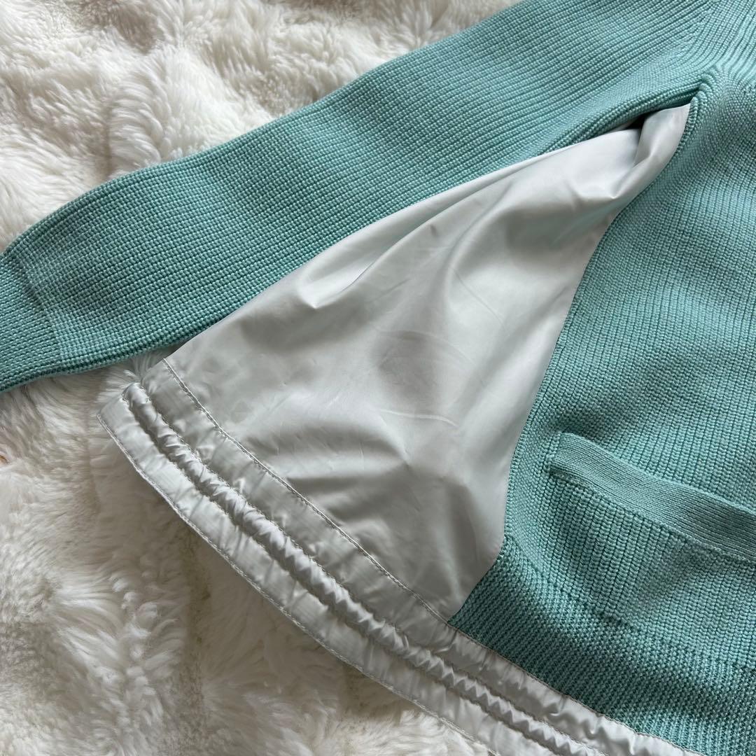 【希少】sacai luck 切替カーディガン 異素材ドッキング ウール 春