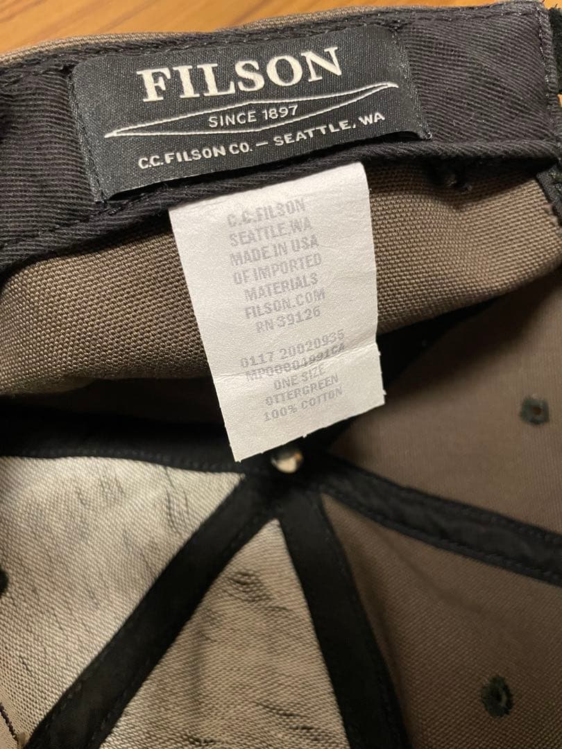 FILSON コットンキャンバス トラッカーキャップ アメリカ製