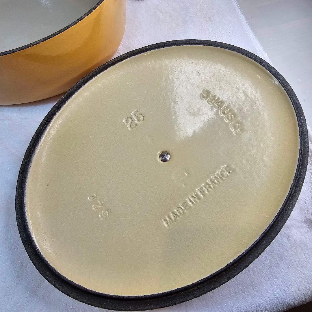 廃盤 Le Creuset ル・クルーゼ 両手鍋 25cm イエロー