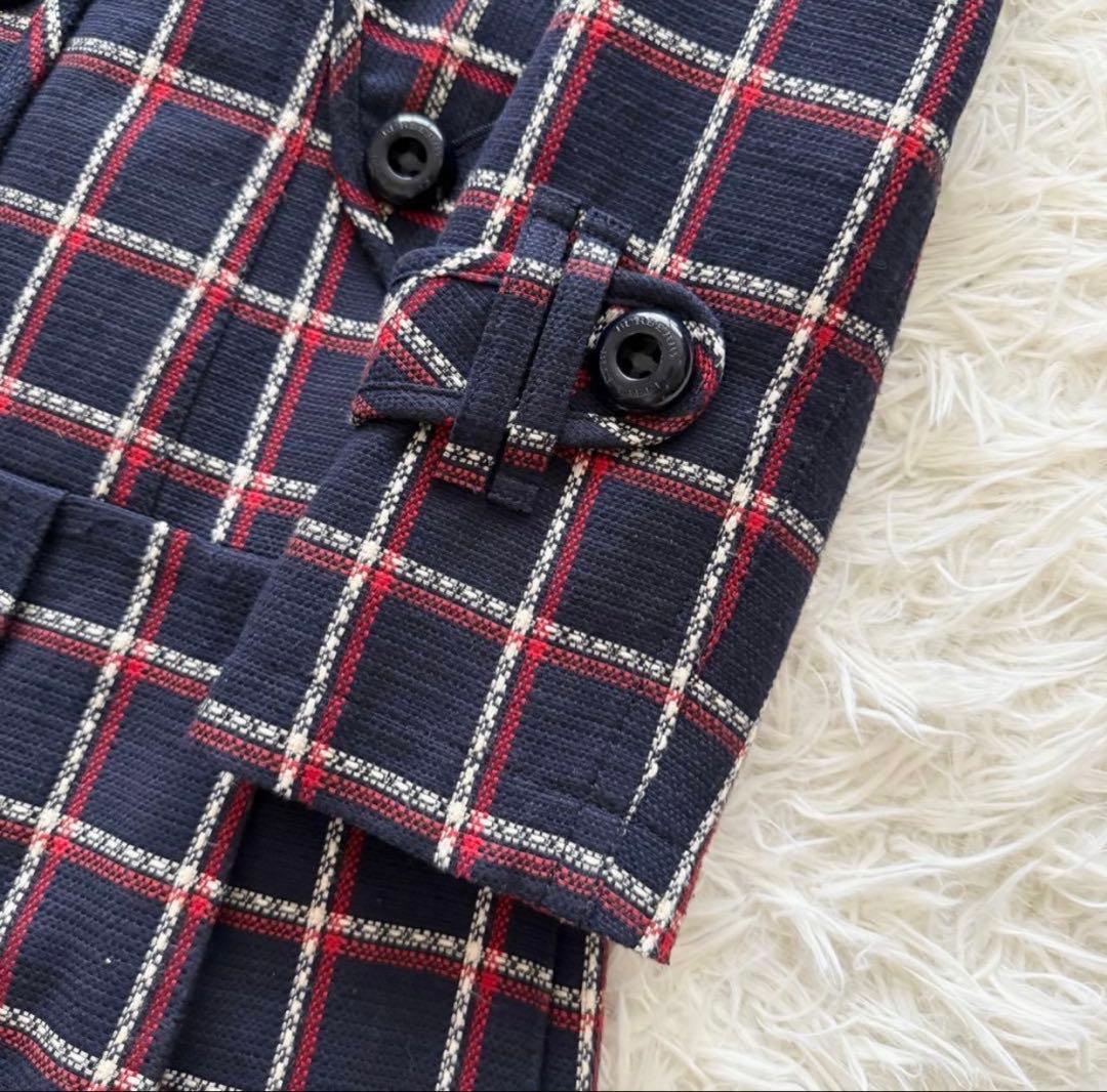 極美品BURBERRY BLUE LABEL チェック ロングコート ベルト付
