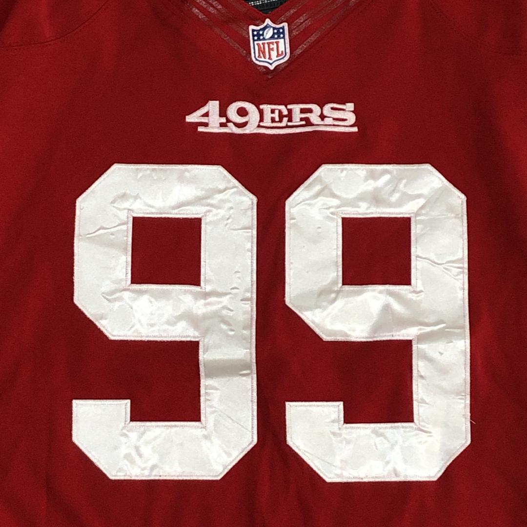 NIKE NFL49ers アメフト ユニフォーム ゲームシャツ 刺繍 90s
