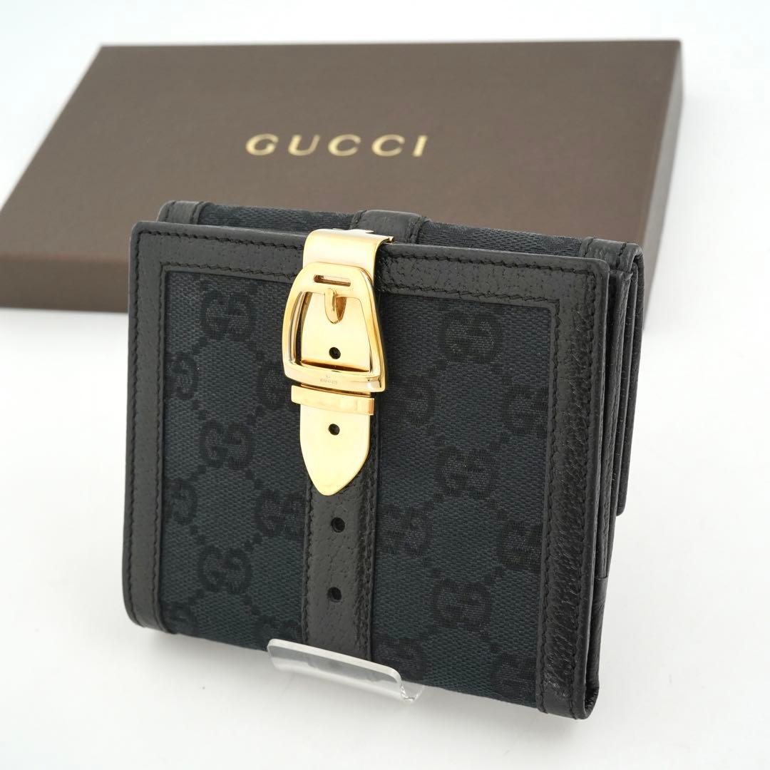 ✨未使用展示品✨　GUCCI ミニ財布　インターロッキング　キャンバス　GGロゴ