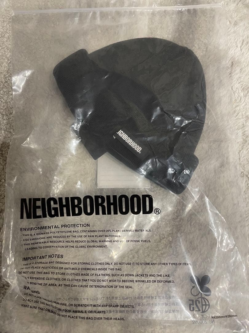「新品」NEIGHBORHOOD ニット帽 ブラック