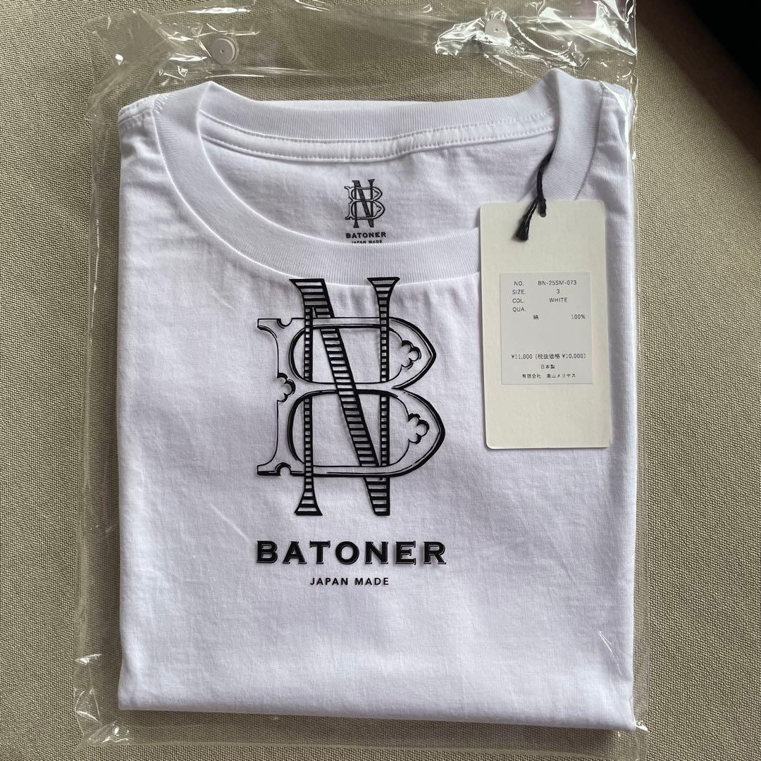 BATONER  ORGANIC COTTON ノースリーブ 3 白