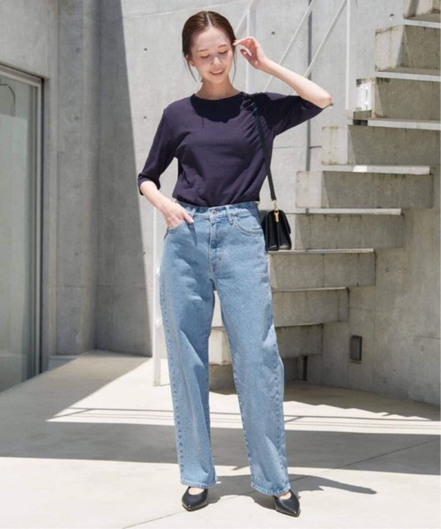 スローブイエナ　LE DENIM ストレートデニムパンツ　38