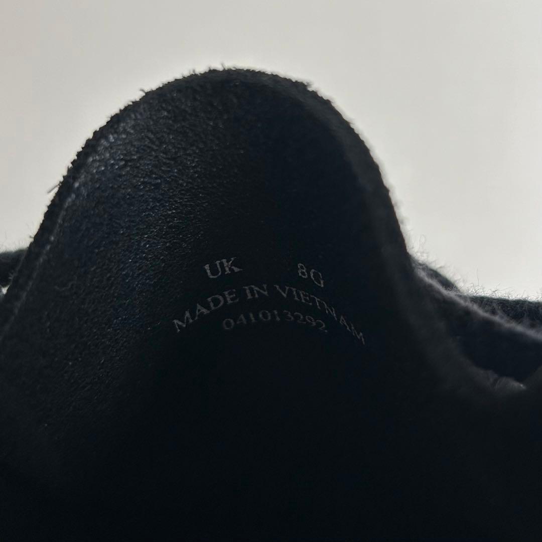 美品 Clarks Wallabee ブラックスエード UK8G