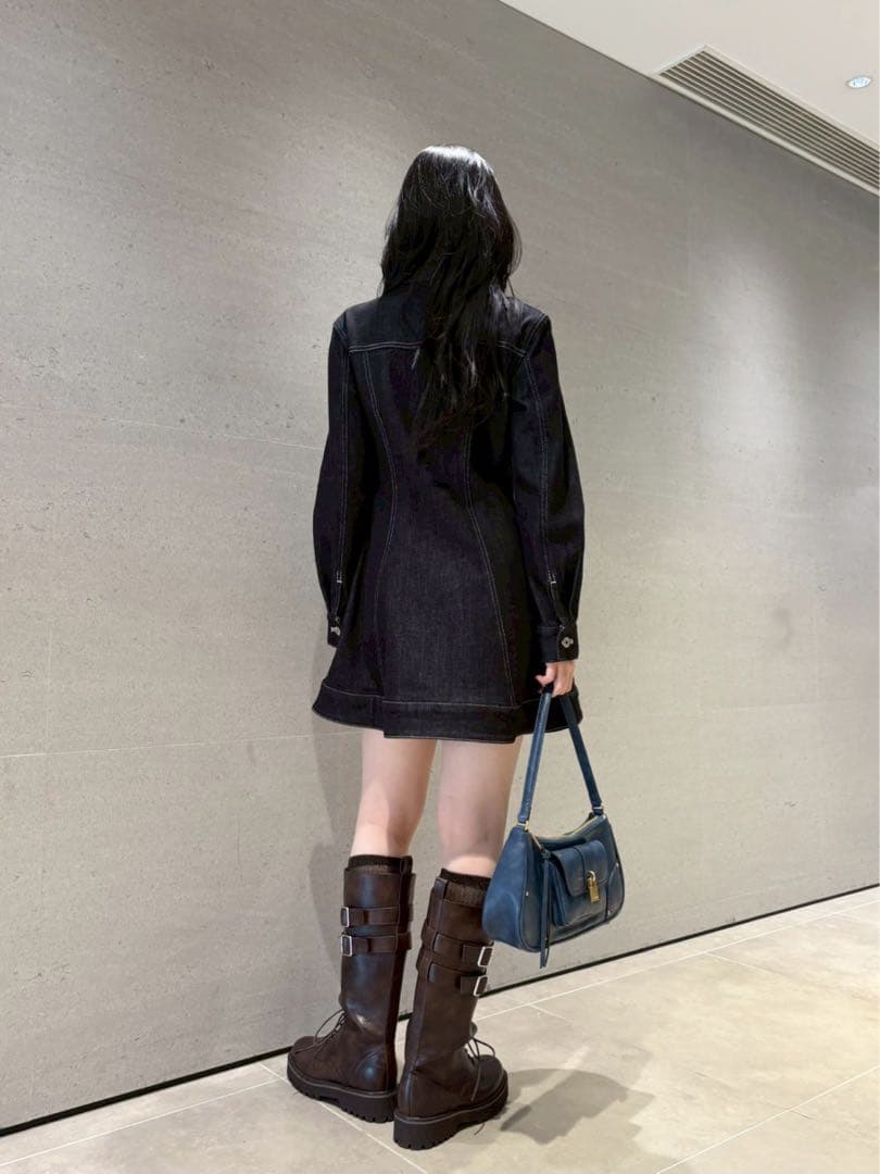 LILY BROWN（リリー ブラウン）ボウタイデニムミニワンピース 新品
