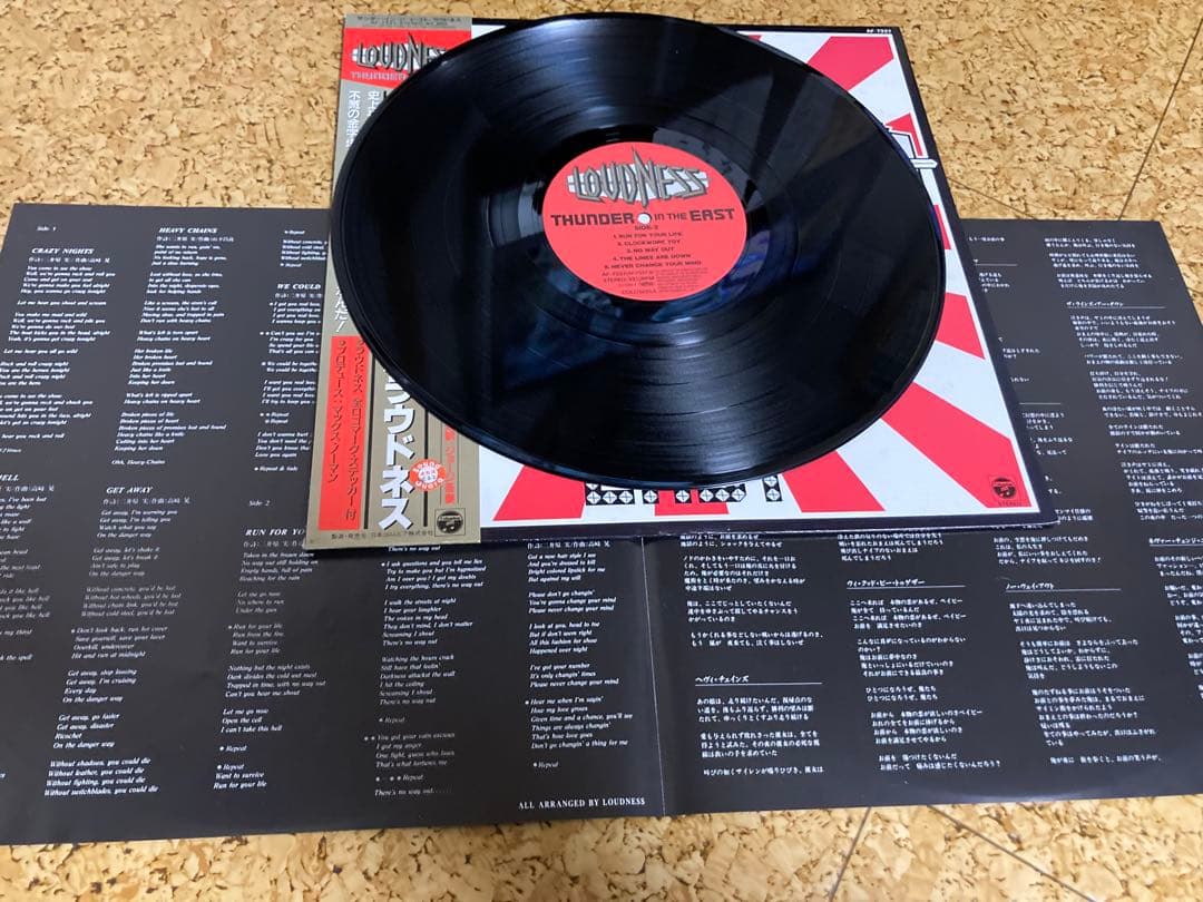 値引！！LOUDNESS THUNDER IN THE EAST レコード