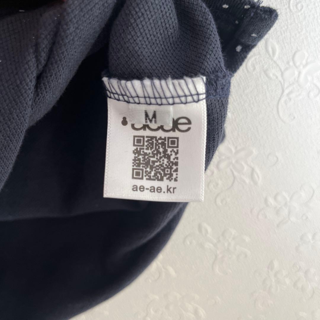 aeae DOT PK T-SHIRTS ネイビー/ブラック 半袖ポロシャツ