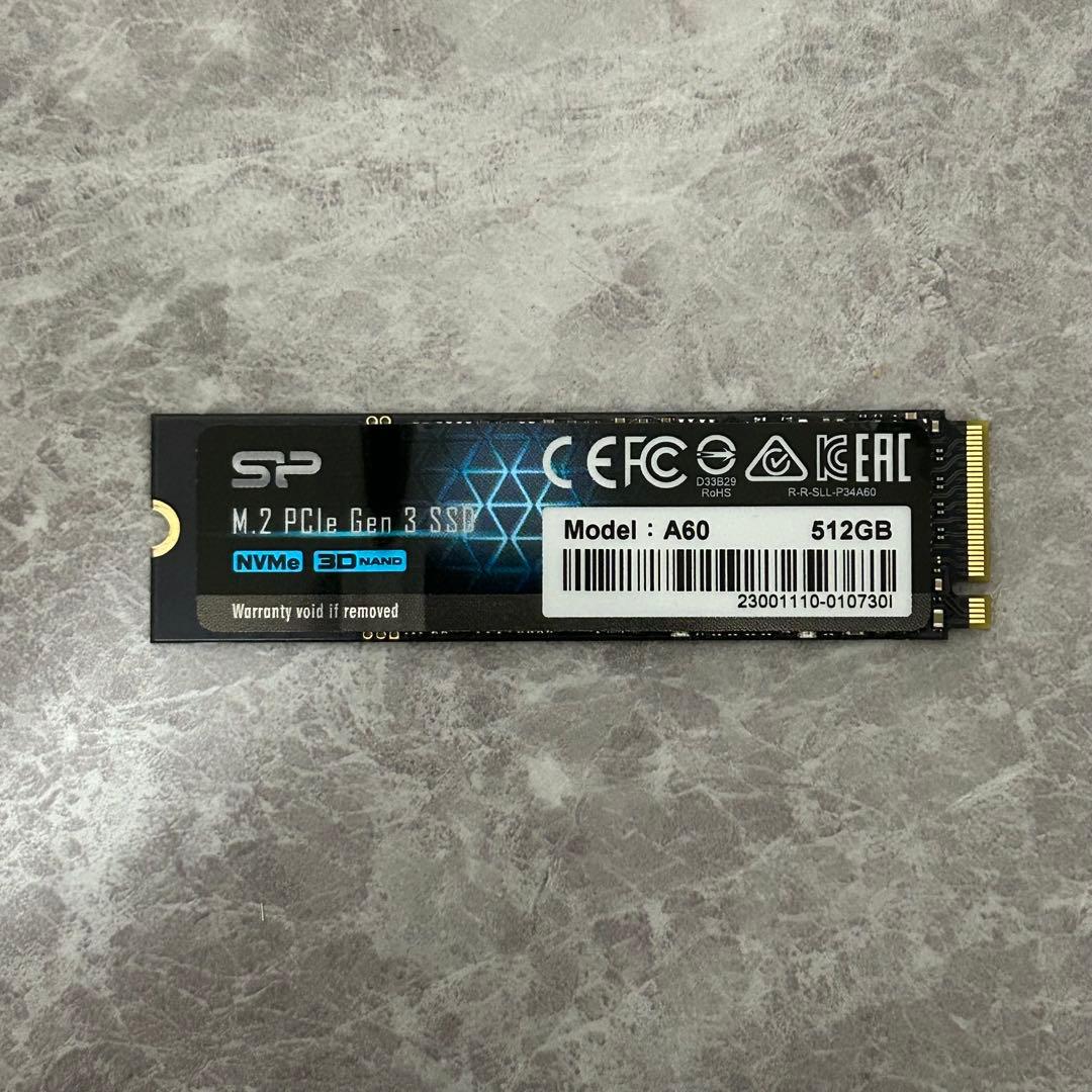 【シリコンパワー】SSD512GB M.2 NVMe 2280 3D NAND
