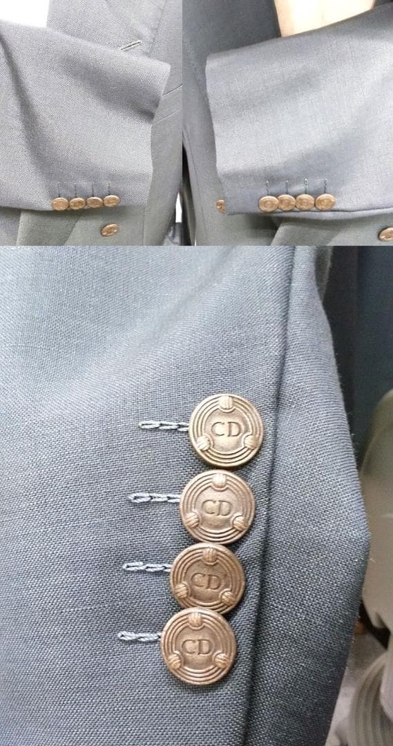 CHRISTIAN　DIOR　ディオール　 ダブルブレスト　セットアップ　スーツ