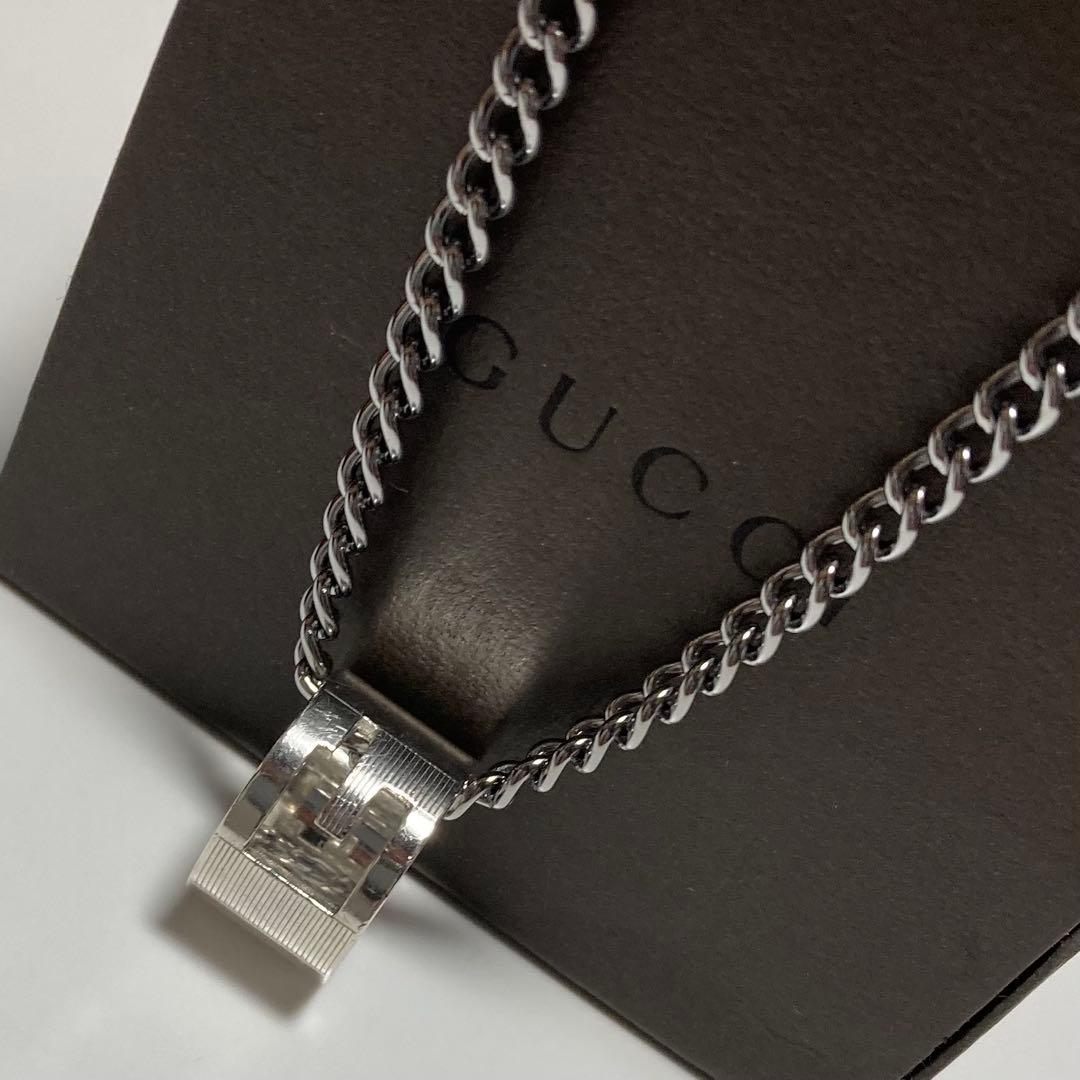 【正規品】 GUCCI グッチ リングネックレストップ 良品 925 送料無料