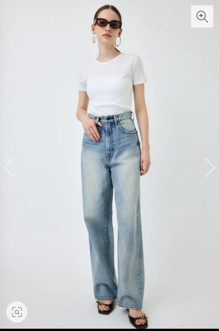 L*】様 moussy HW DAMAGE LOOSE STRAIGHT 25イ