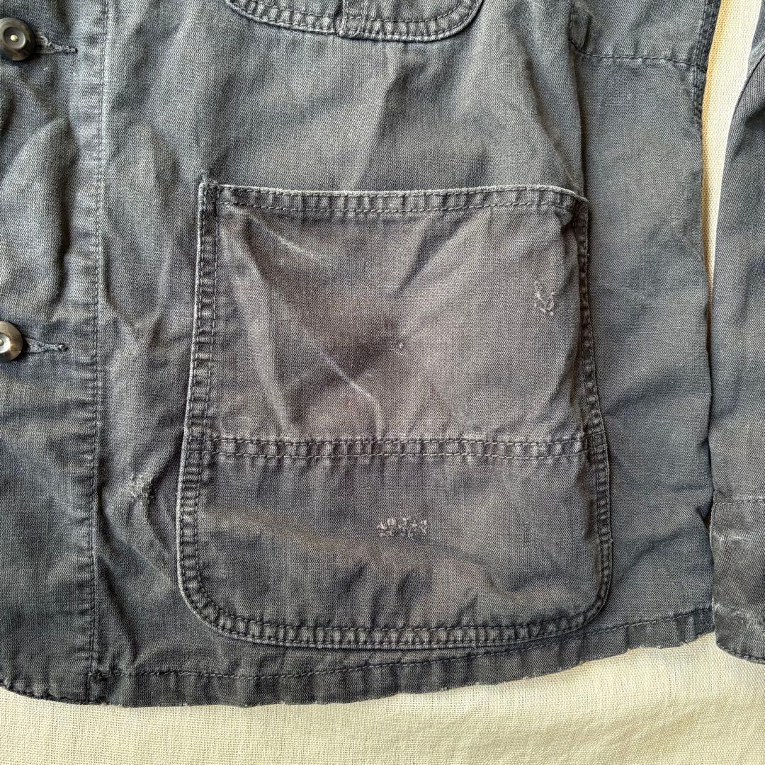 90’s RALPH LAUREN ブラック コットンリネン カバーオール 希少