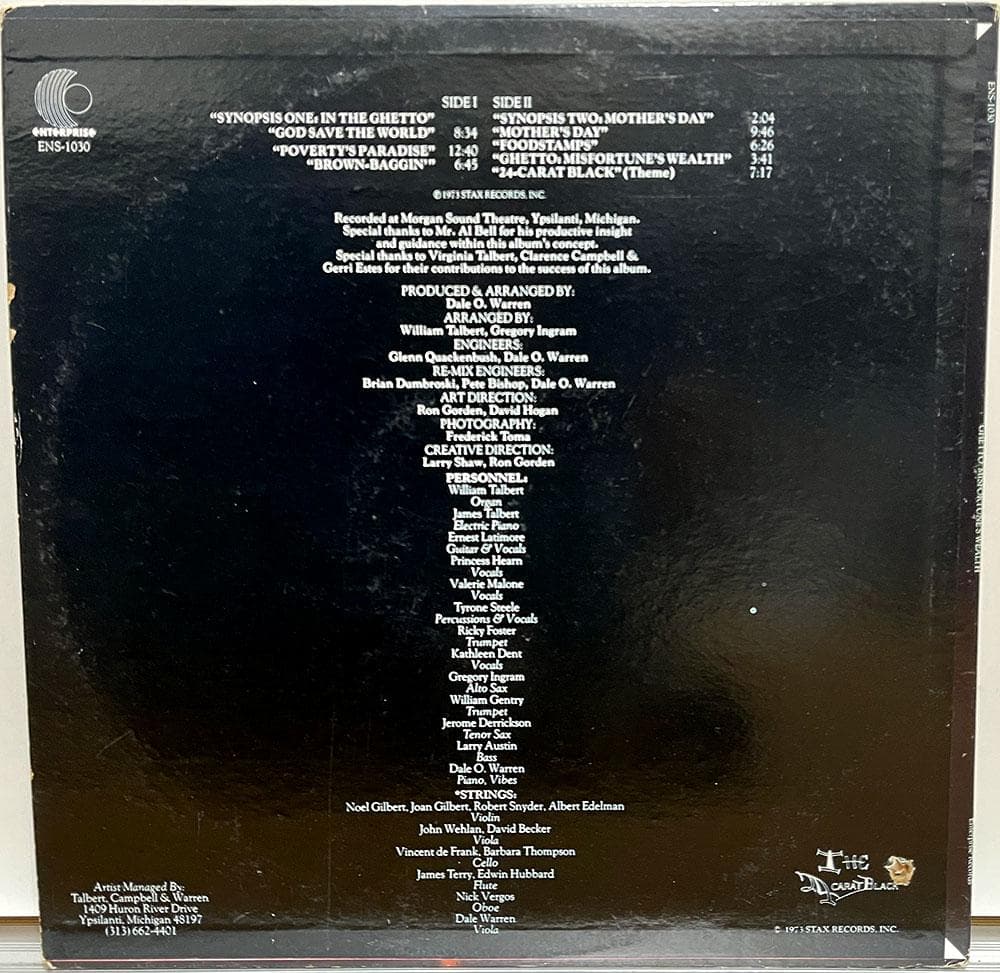 洋楽 THE 24-CARAT BLACK / GHETTO MISFORTUNE'S
