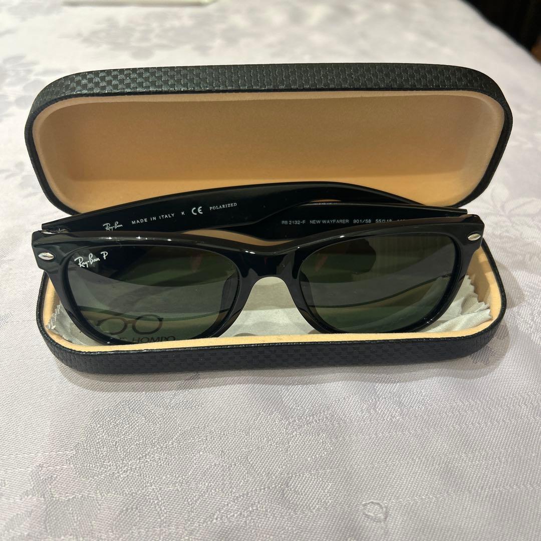 Ray-Ban RB2132 偏光ブラックサングラス