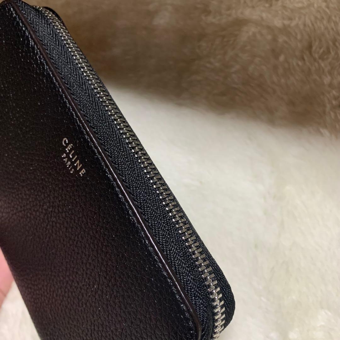CÉLINE 黒 レザー 二つ折り財布