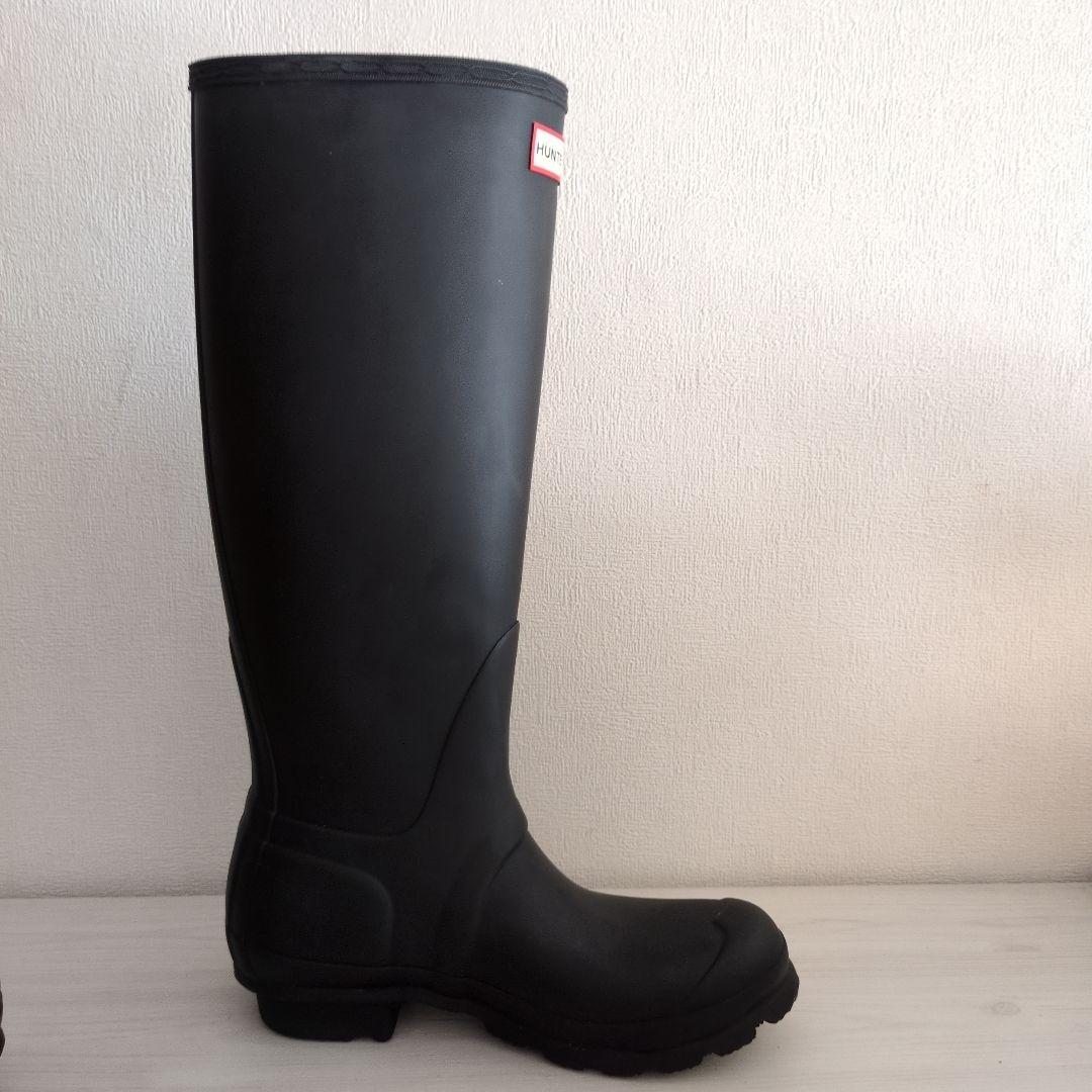 HUNTER ブラック 長靴 バックル付き　23cm
