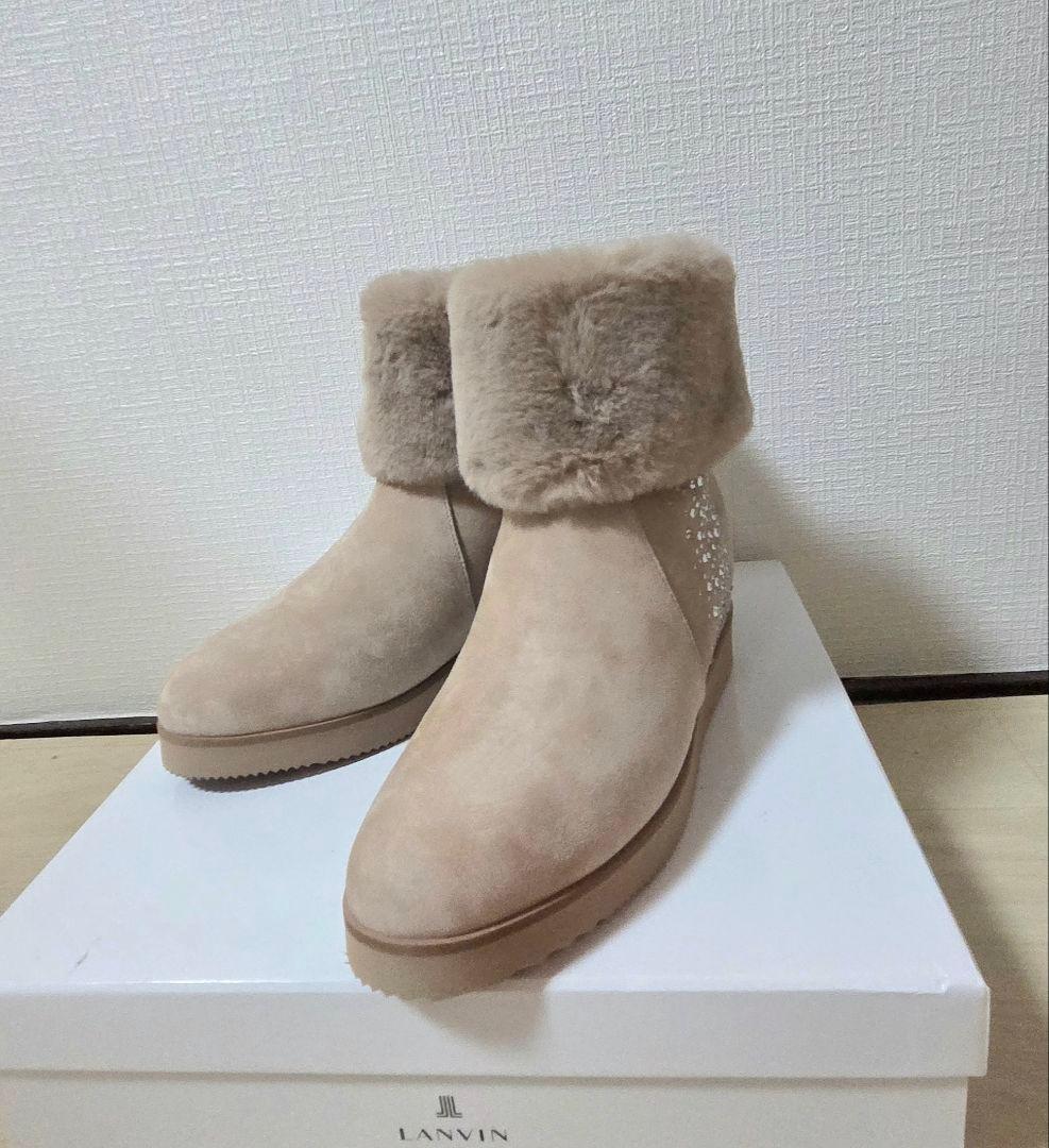 ランバンオンブルームートンブーツ