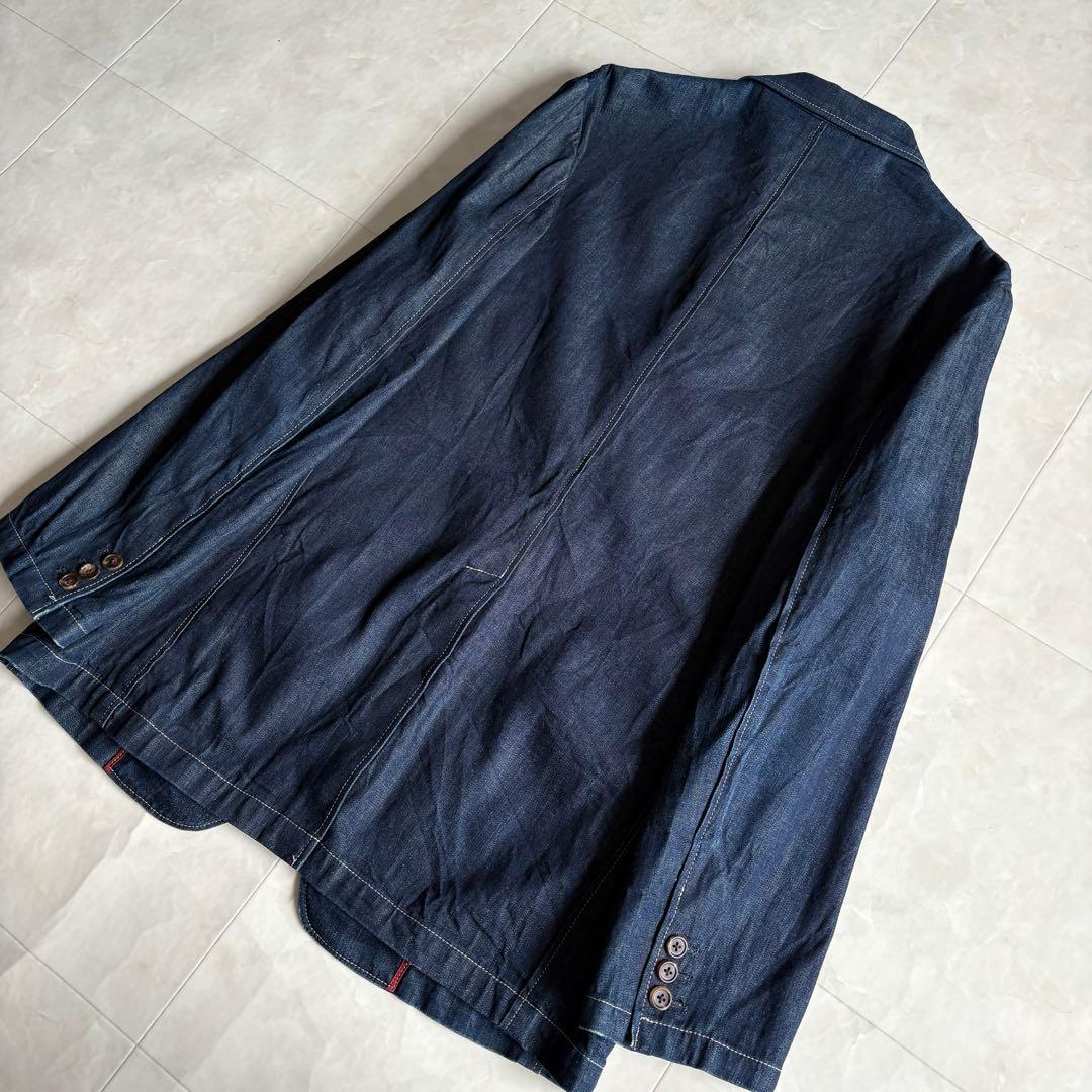 希少✨ Paul Smith コレクション デニムテーラード 紺 XL 綿100