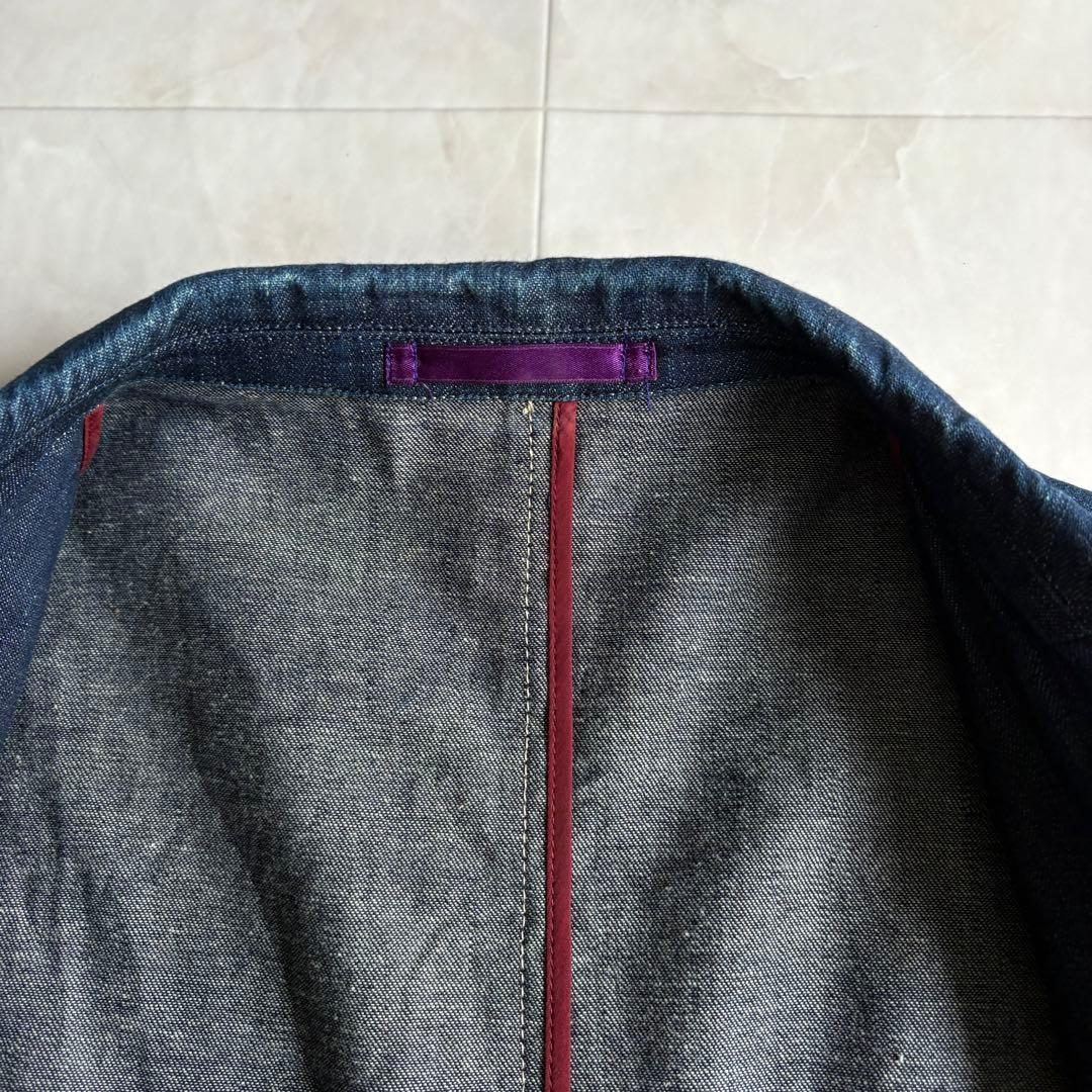 希少✨ Paul Smith コレクション デニムテーラード 紺 XL 綿100