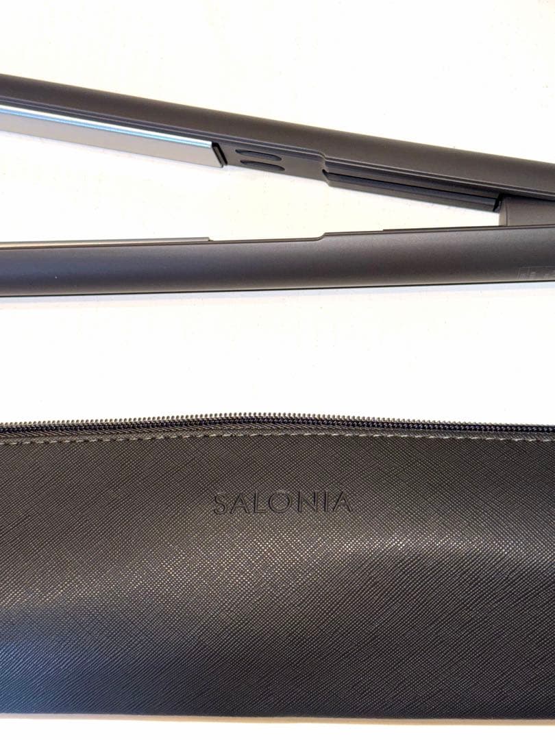 SALONIA スムースシャイン ストレートヘアアイロン グレー