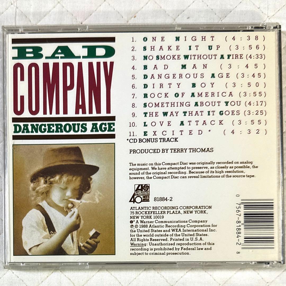 BAD COMPANY / バッド・カンパニー / デインジャラス・エイジ