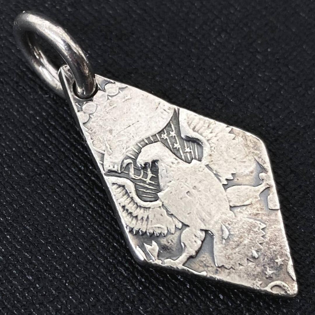 美品 NORTH WORKS ハーフダラー  シルバー ひし形 ペンダント