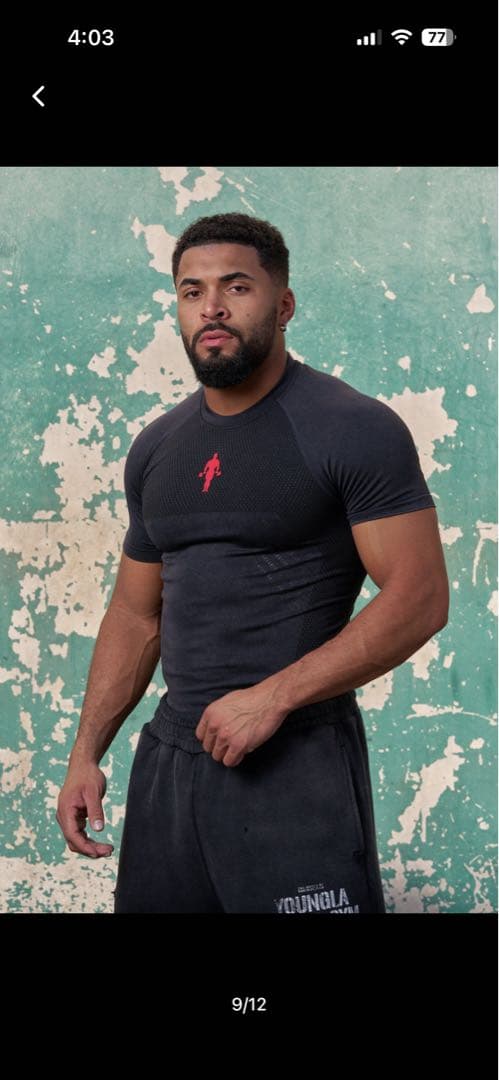  gold’s gym compression M ブラック