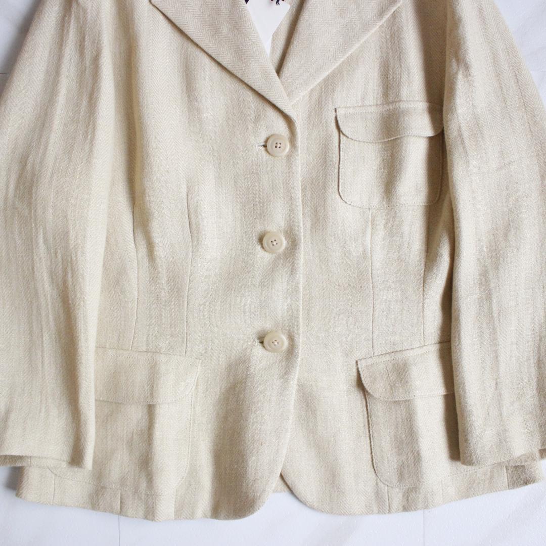 【新品タグ付き】RALPH LAUREN リネン テーラードジャケット S