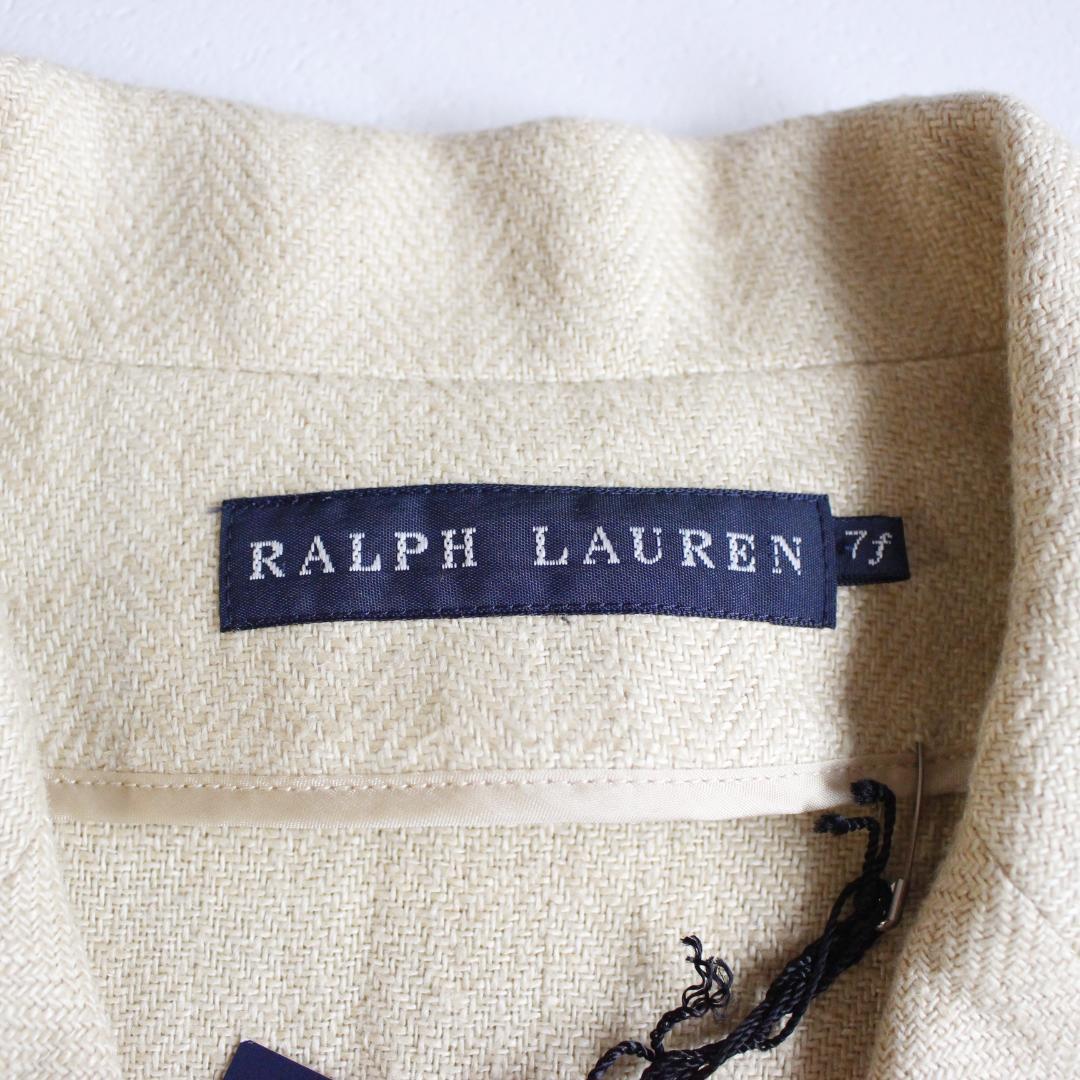 【新品タグ付き】RALPH LAUREN リネン テーラードジャケット S