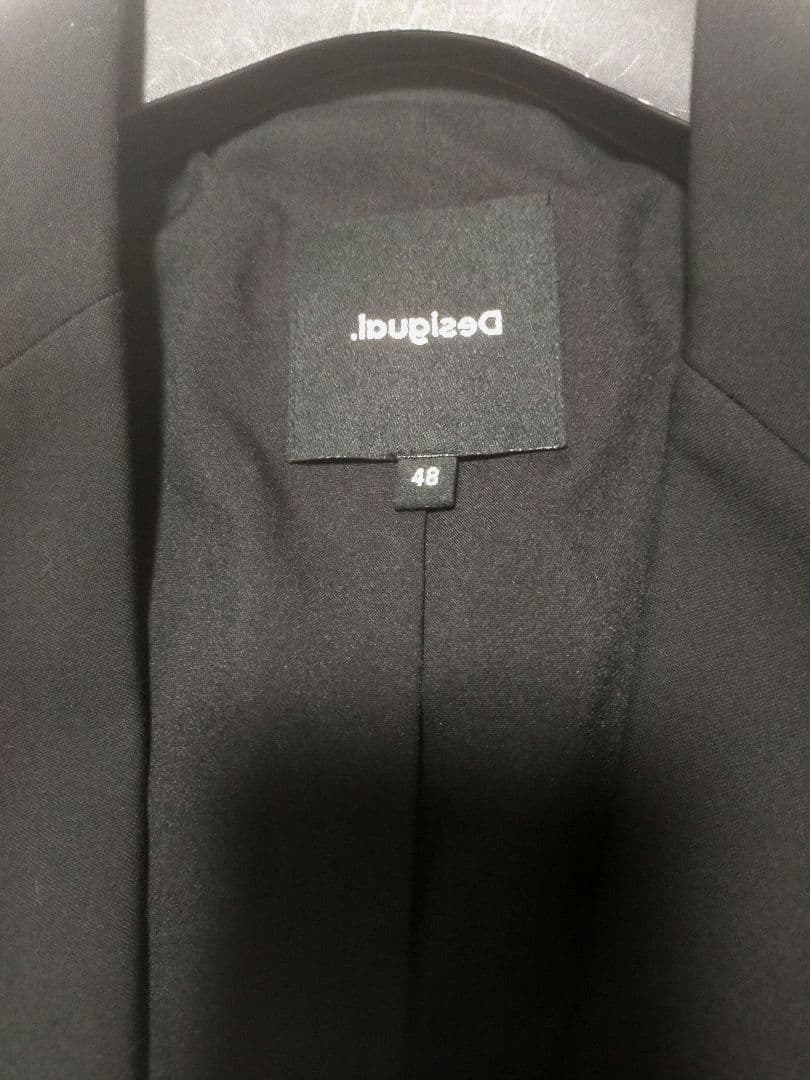 新品未使用品　Desigual テーラードジャケット　デニム　切替 48