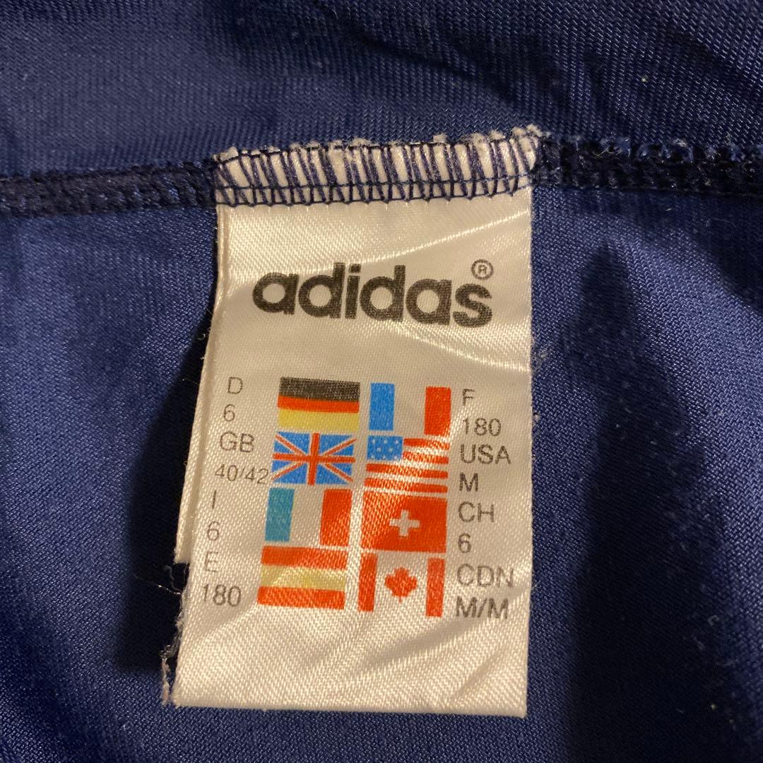 adidas アディダス　ベロア　トラックジャケット　ジャージ　香港製　M