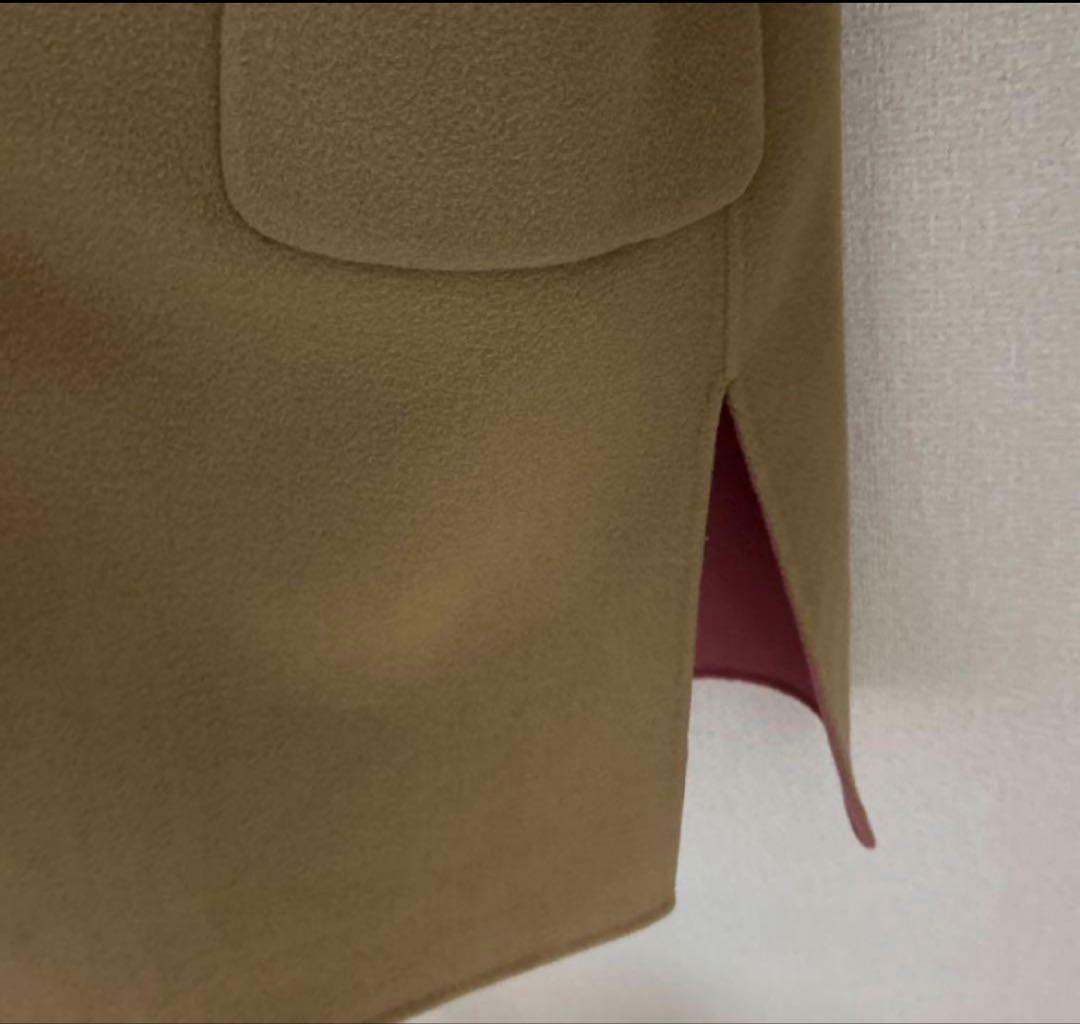 Demi-Luxe BEAMS リバーコート ピンクベージュ
