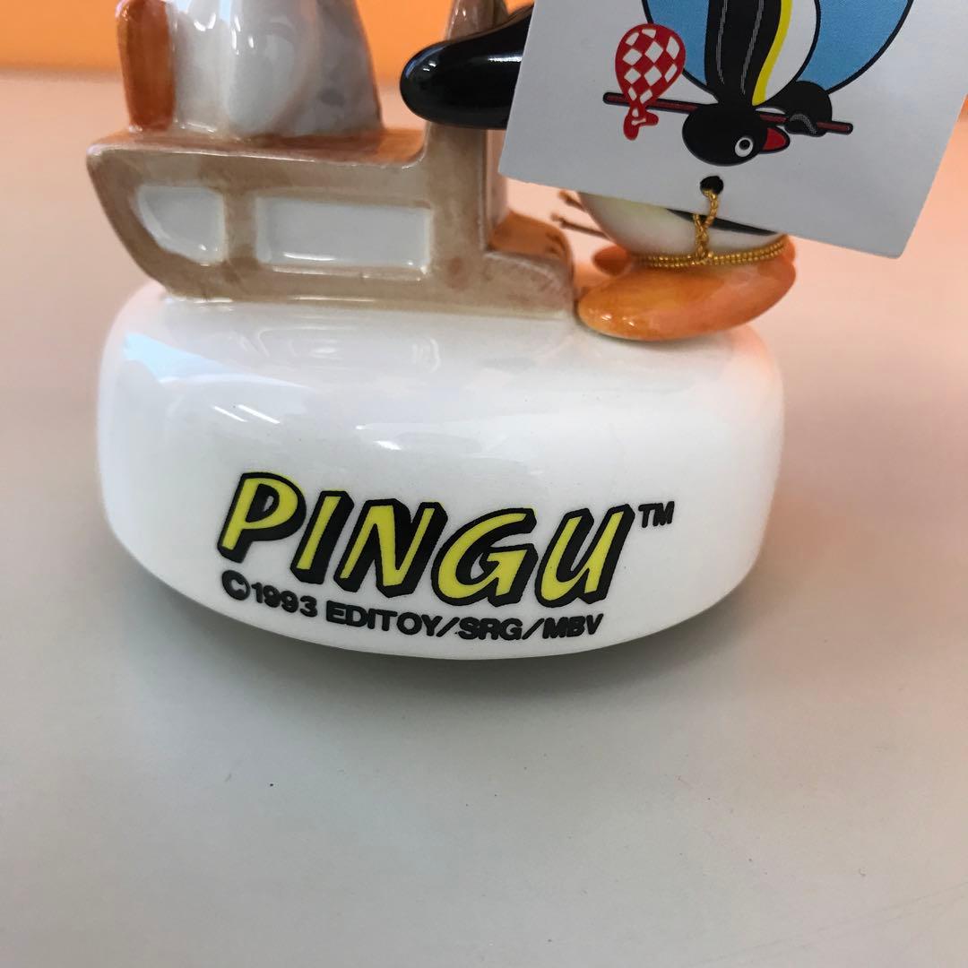 ピングー ピンガ 陶器 オルゴール ソリ滑り ピングーのテーマ　セキグチ